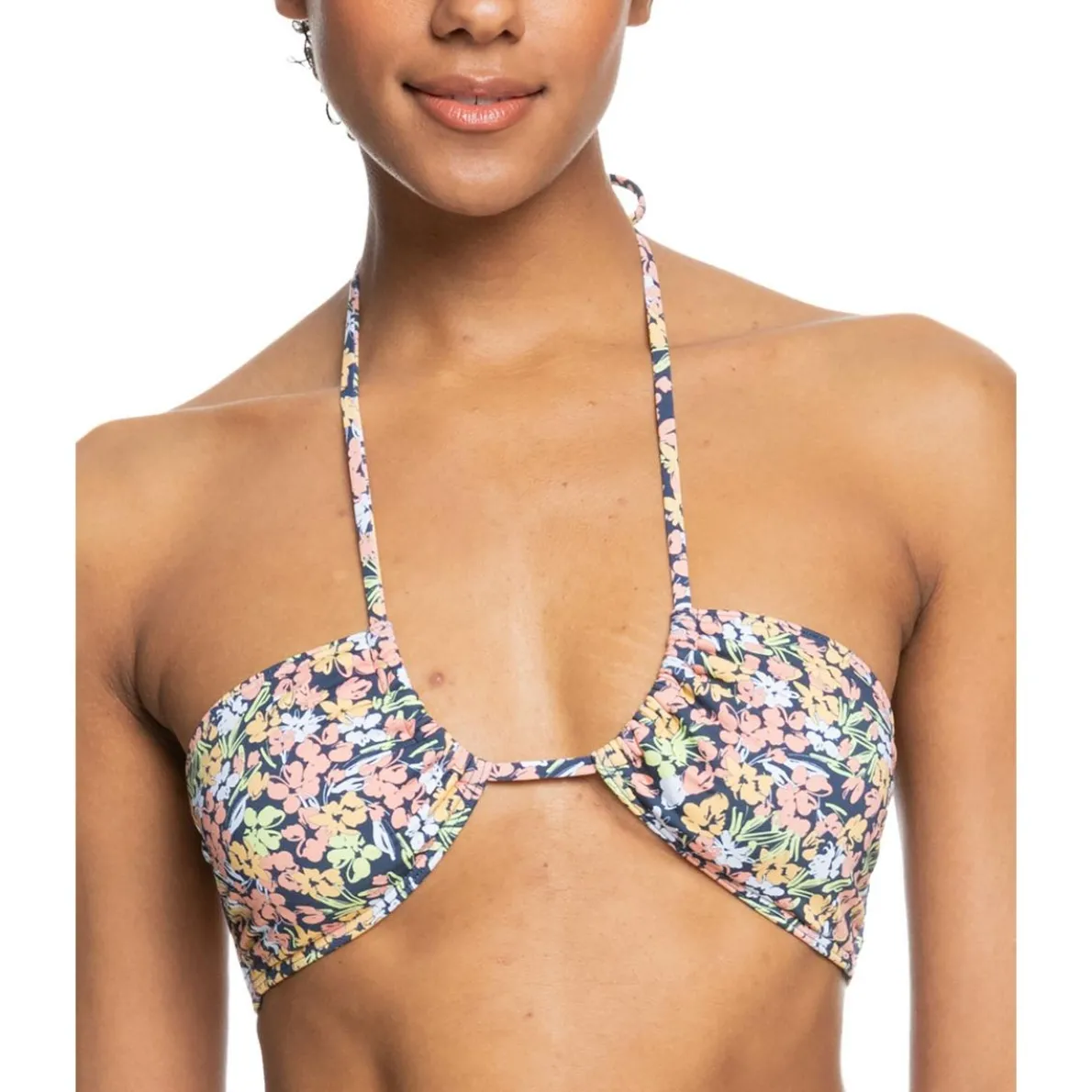 Juniors Floral Removable Padding Bikini Swim top