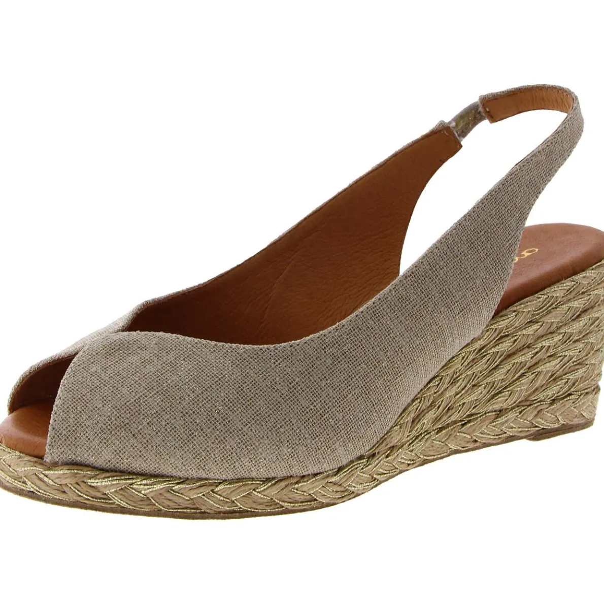 Audrey Canvas Peep Toe Espadrilles