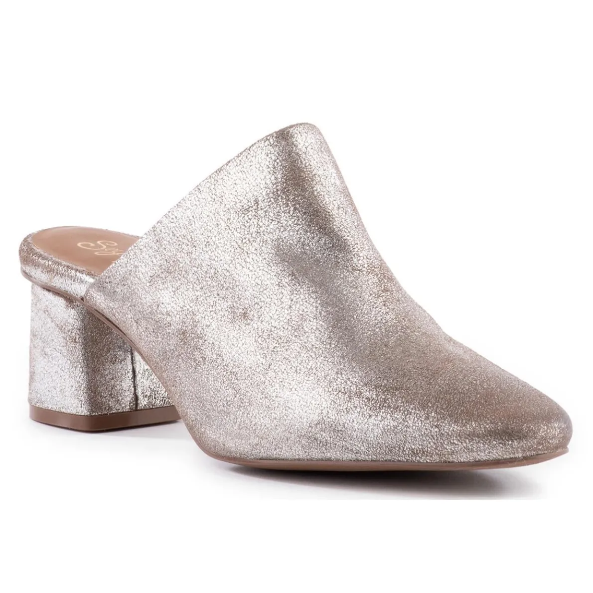 Muse Metallic Suede Mules