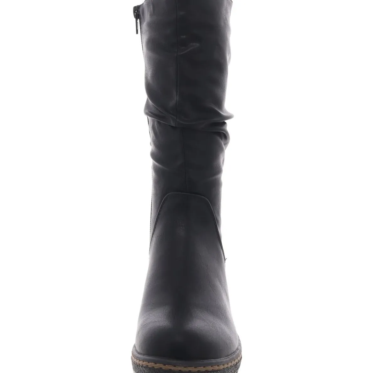 Dange Faux Leather Padded Insole Knee-High Boots