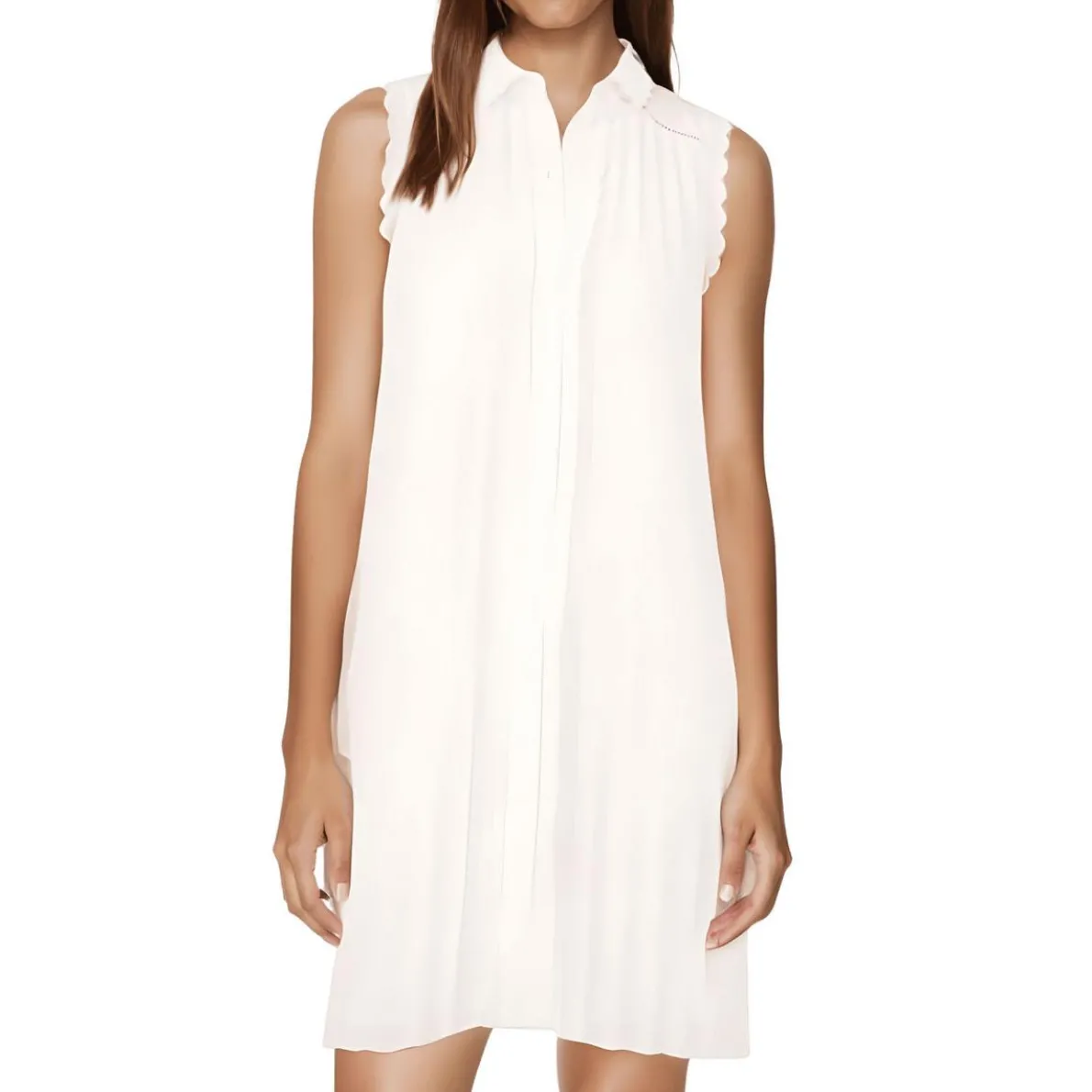 Pleated Shirtdress