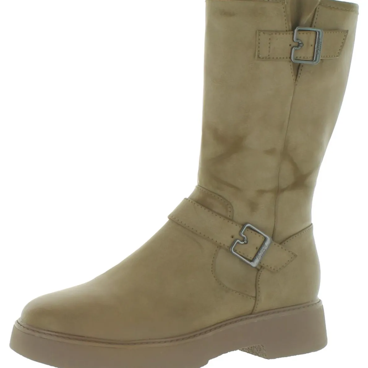 VIP Faux Leather Moto Mid-Calf Boots