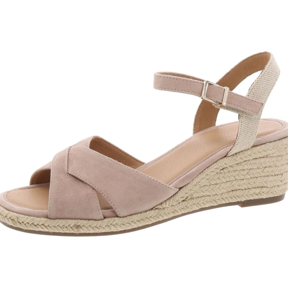 Shandra Suede Open Toe Wedge Sandals