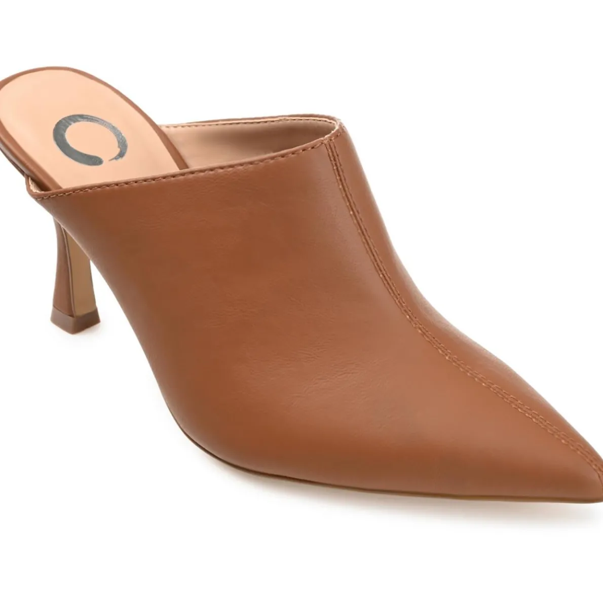 Solid Faux Leather Mules