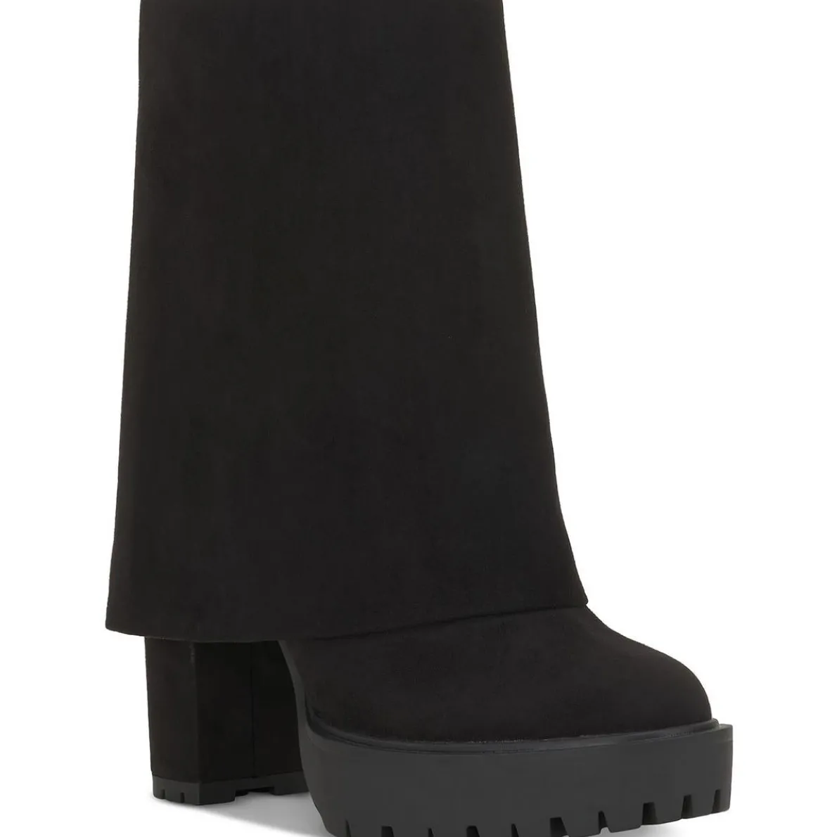 Acelina Faux Suede Cuffed Booties