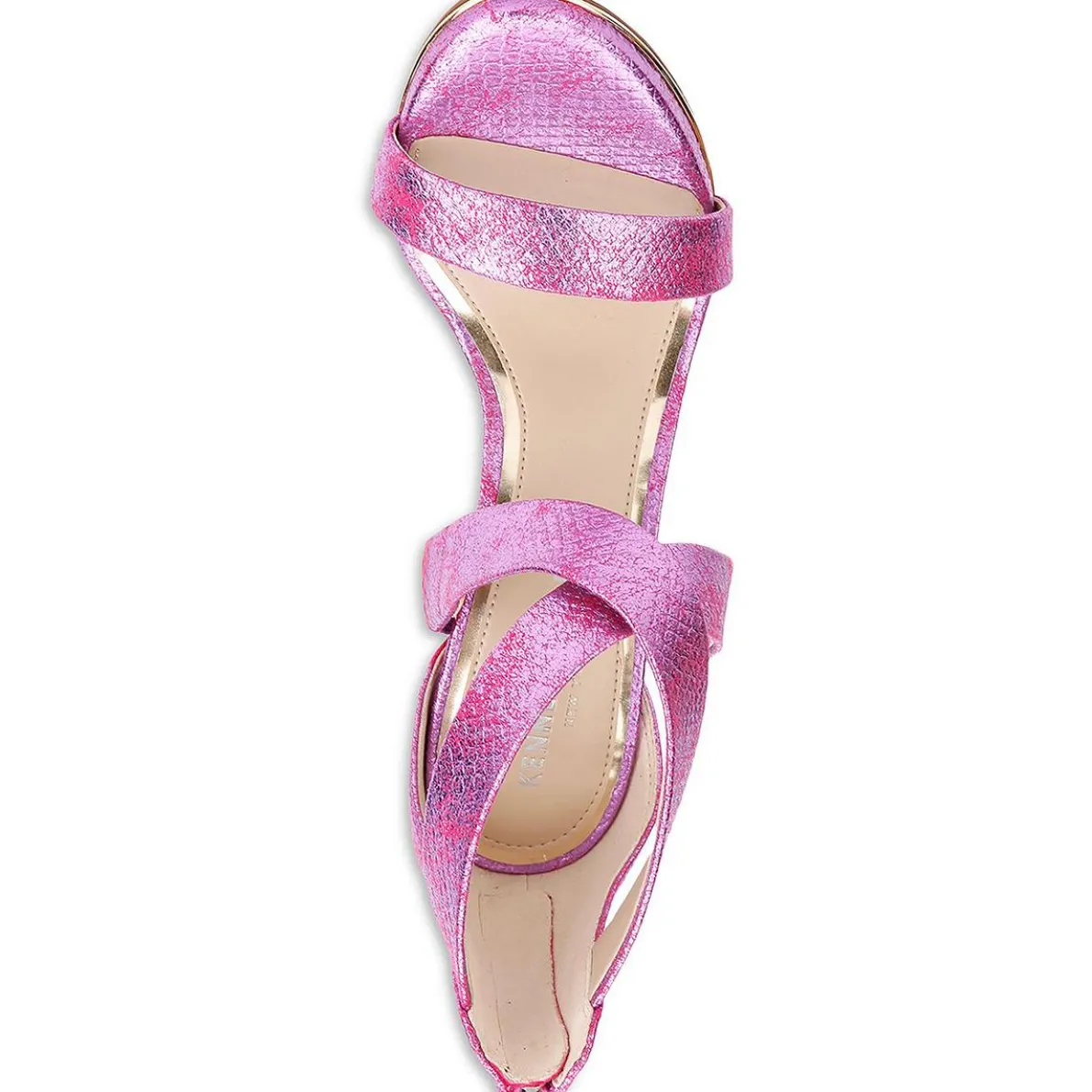 Brooke Cross Zipper Open Toe Heel Sandals