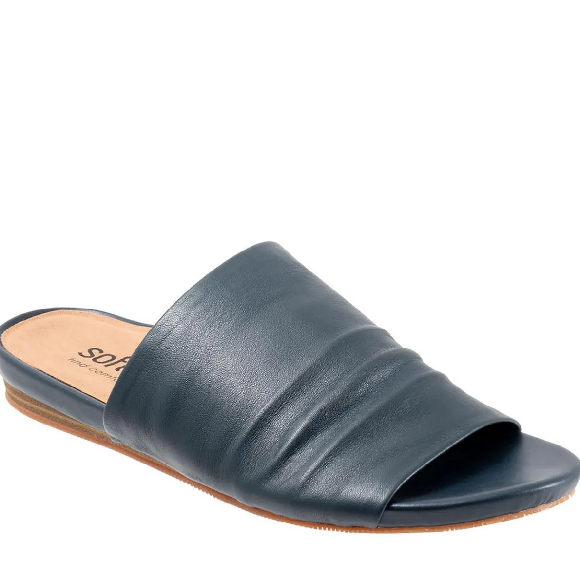Camano Padded Insole Leather Slide Sandals