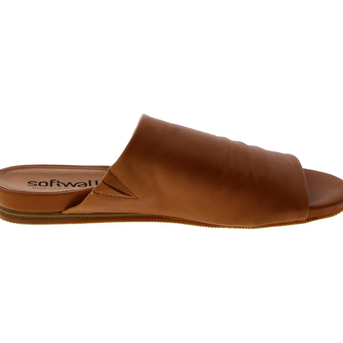 Camano Padded Insole Leather Slide Sandals