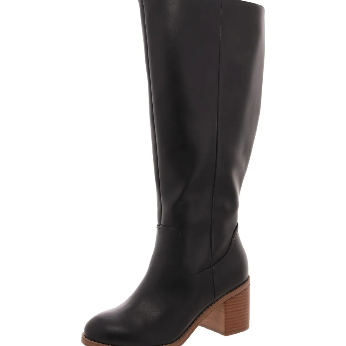 ULLAH Wide Calf Leather Knee-High Boots