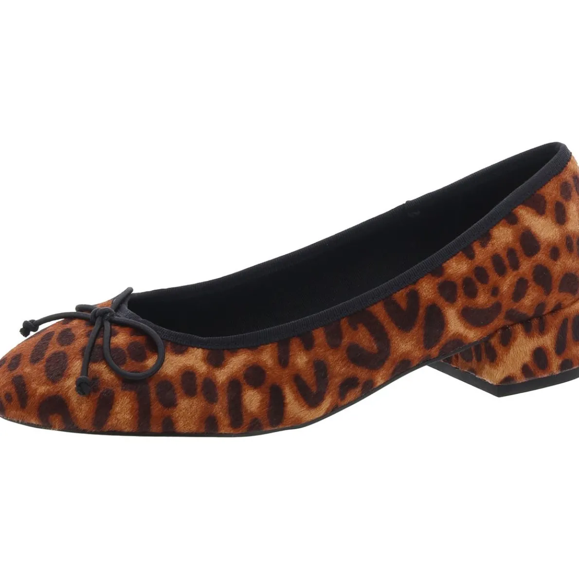 Bow Fur Loafer Heels