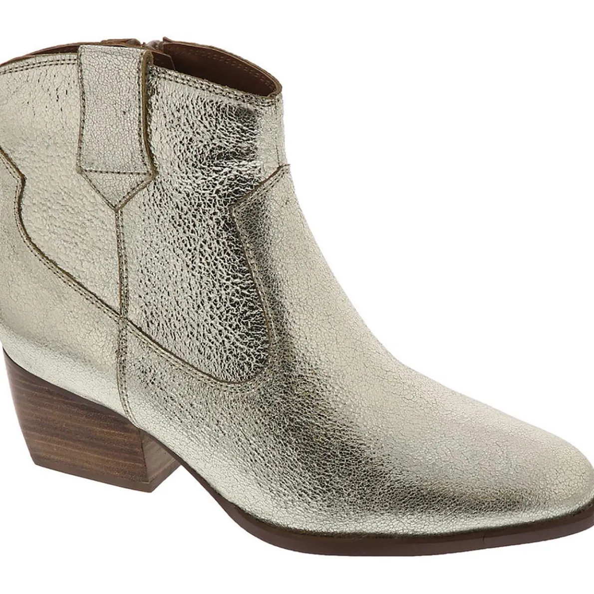 Upside Leather Pointed Toe Ankle Boots