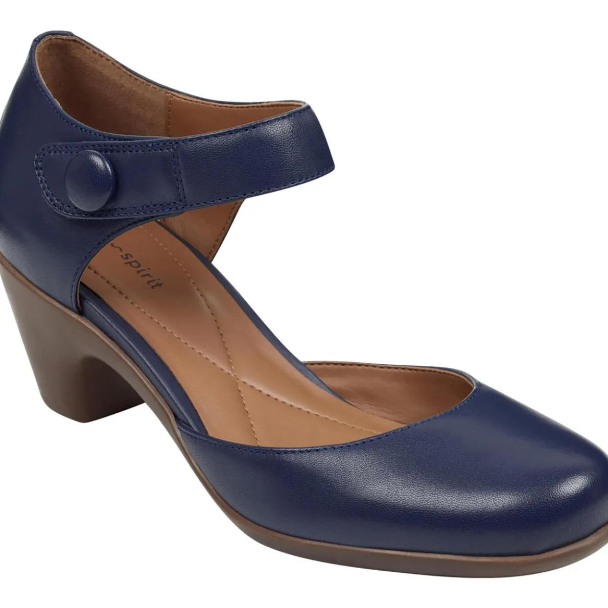 Clarice Cushioned Footbed Block Heel Mary Jane Heels