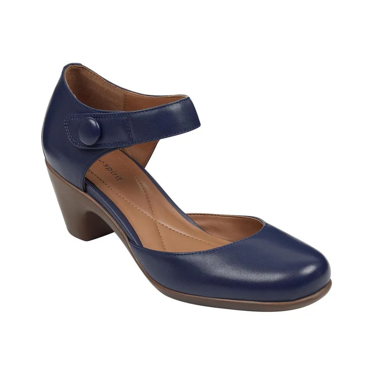 Clarice Cushioned Footbed Block Heel Mary Jane Heels