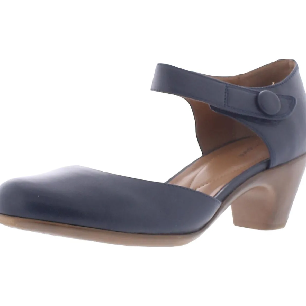 Clarice Cushioned Footbed Block Heel Mary Jane Heels