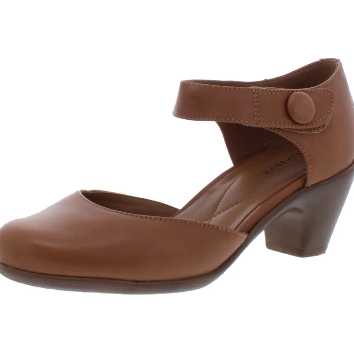 Clarice Cushioned Footbed Block Heel Mary Jane Heels