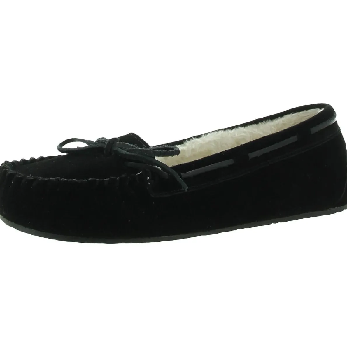 Lodge Trapper Suede Slip On Moccasins