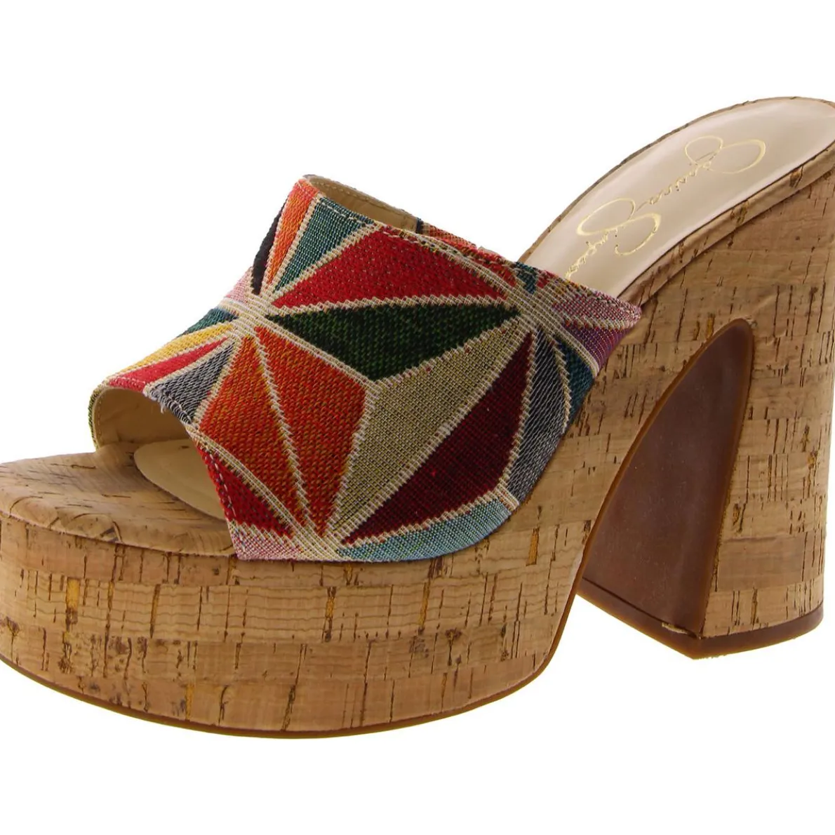 Xona2 Peep Toe Slip On Platform Sandals