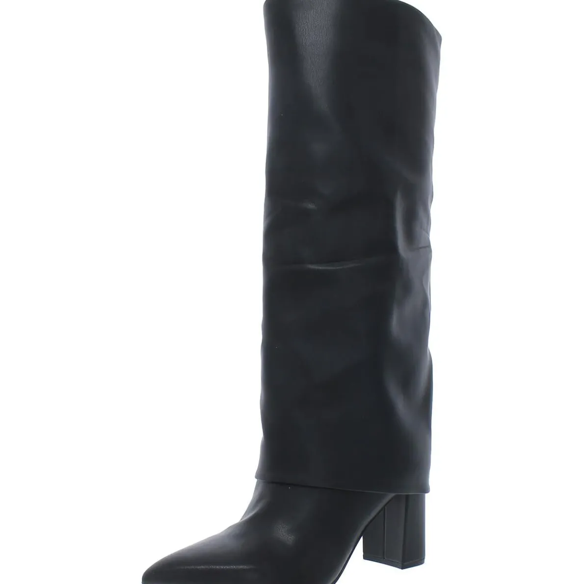 Fadila2 Block Heel Pointed Toe Knee-High Boots