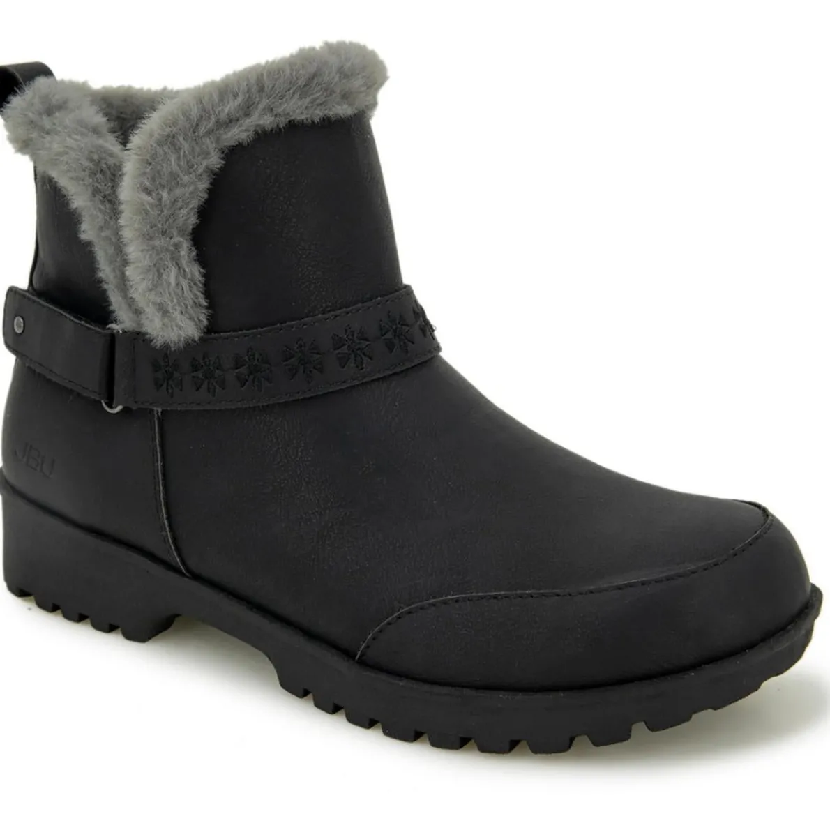 Finland Faux Leather Ankle Boots