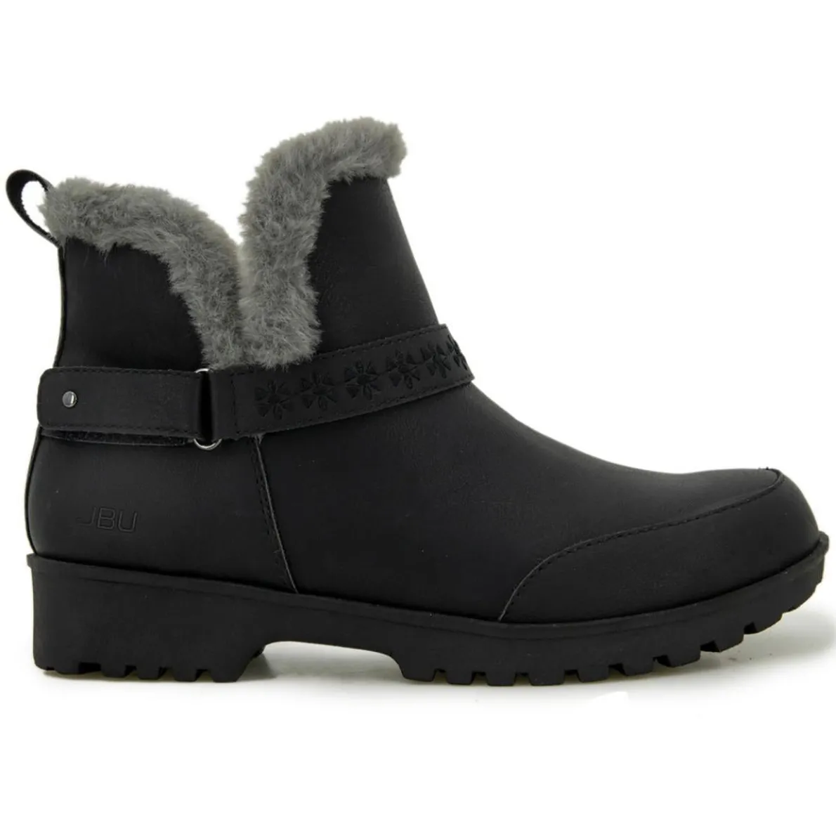 Finland Faux Leather Ankle Boots