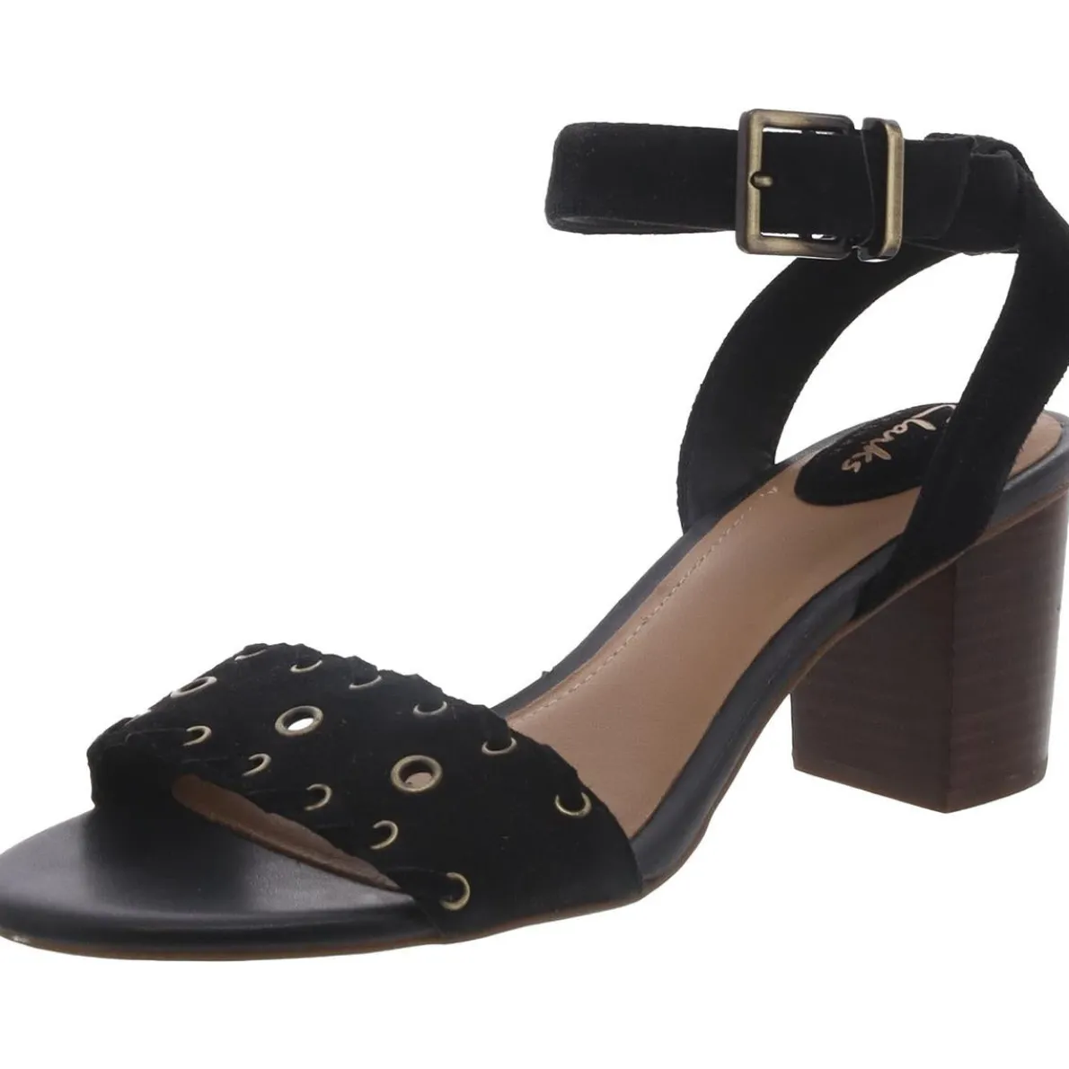 Ralene Sheen Open Toe Slingback Block Heel