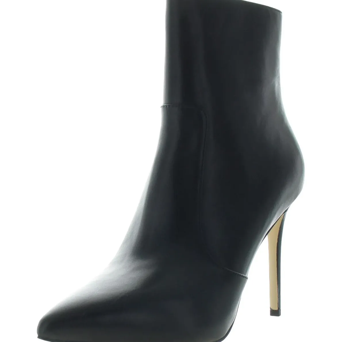 Zipper Leather Ankle Boots