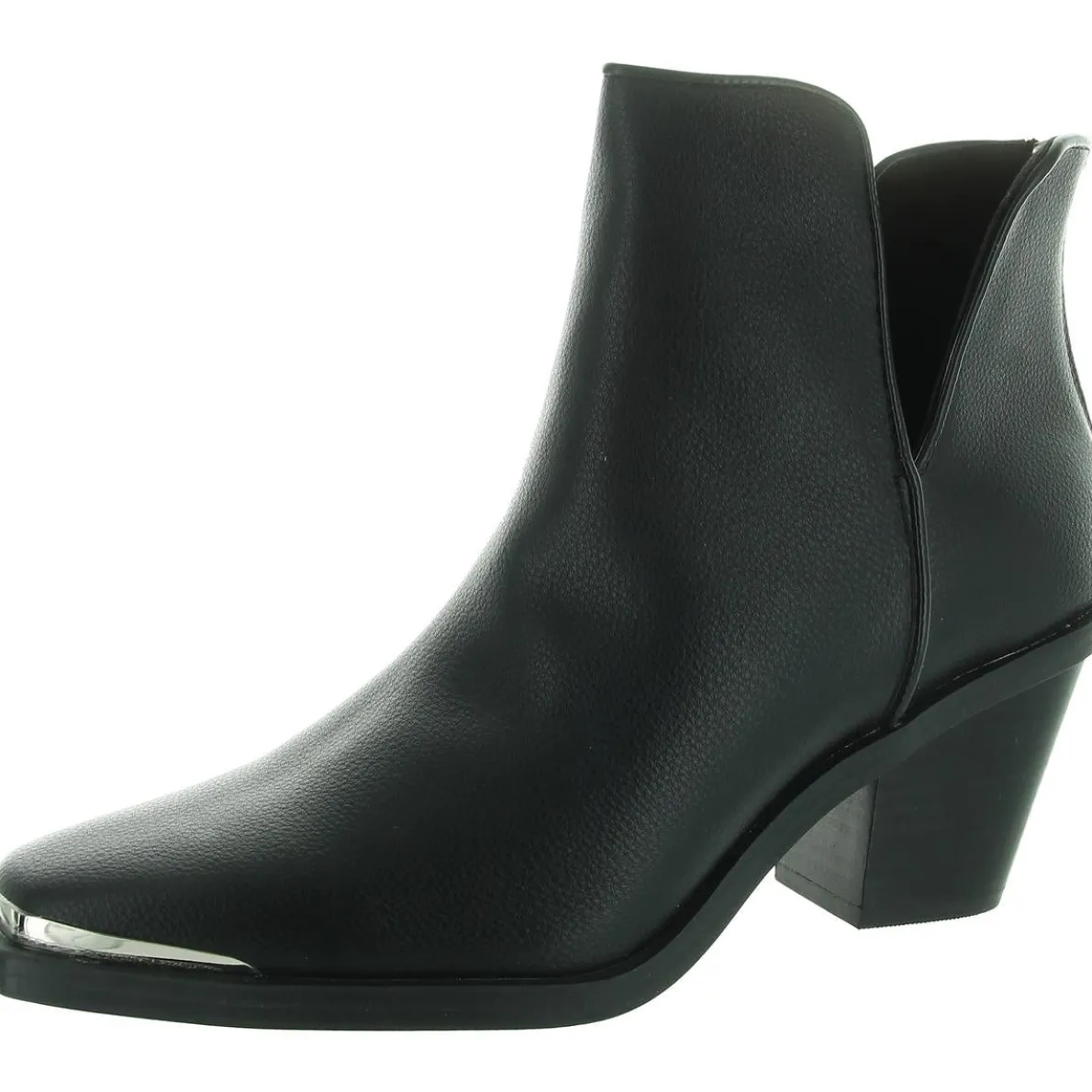 VALESKA Laceless Faux Leather Ankle Boots