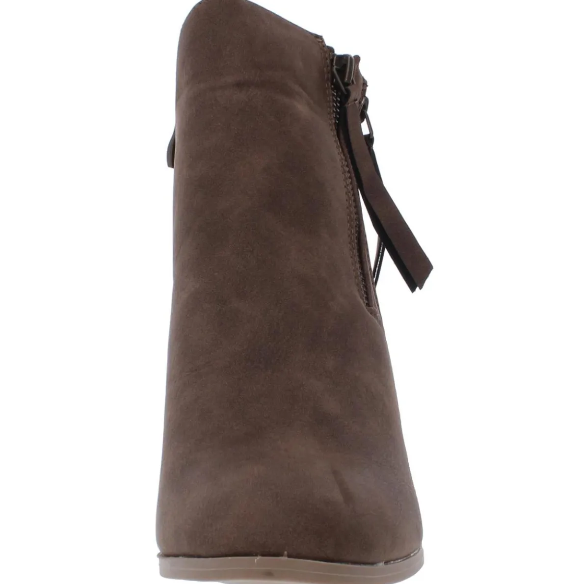 Vally Zipper Almond Toe Ankle Boots