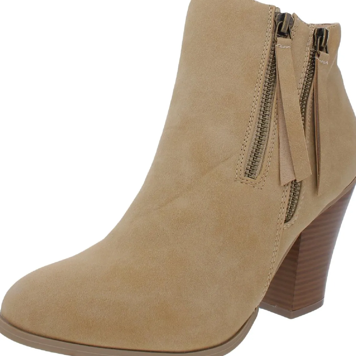 Vally Zipper Almond Toe Ankle Boots