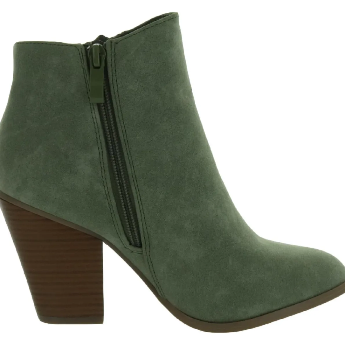Vally Zipper Almond Toe Ankle Boots