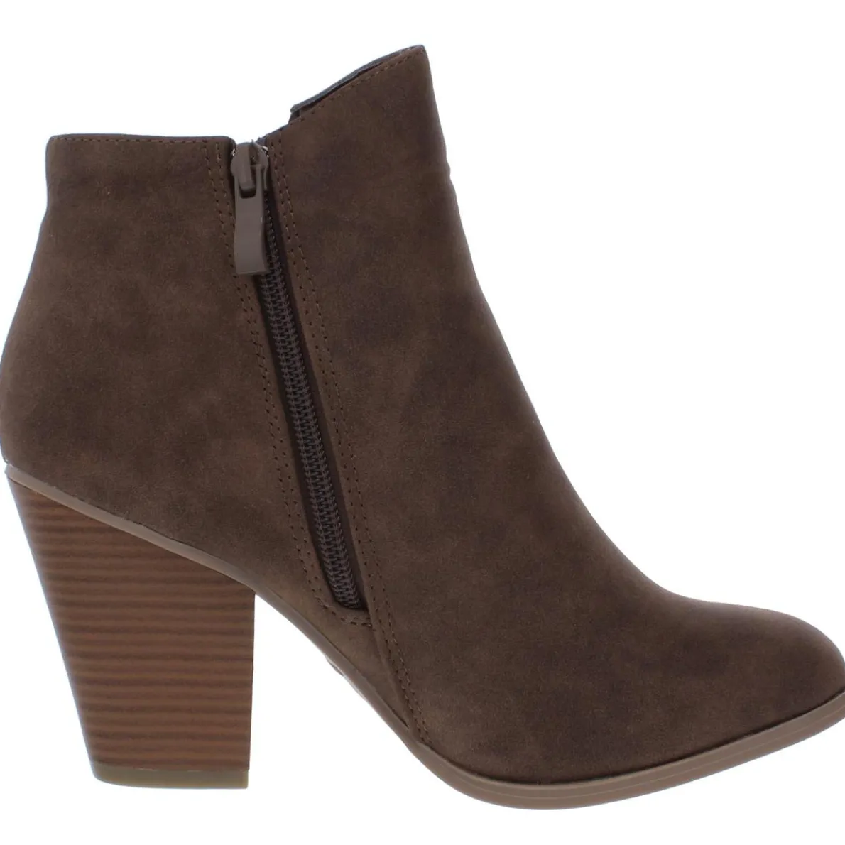 Vally Zipper Almond Toe Ankle Boots