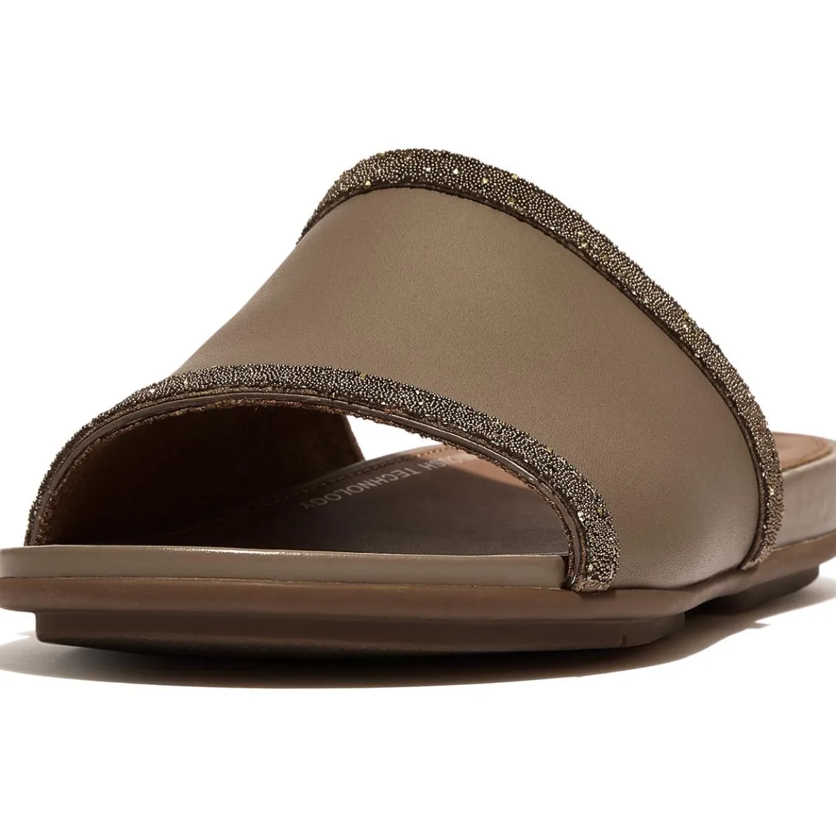 Gracie Opul Leather Slide Sandals
