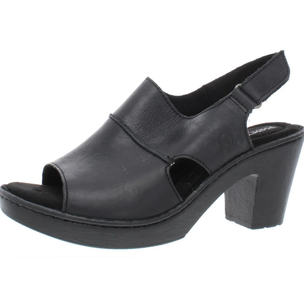 Wekiva Leather Peep Toe Heel Sandals