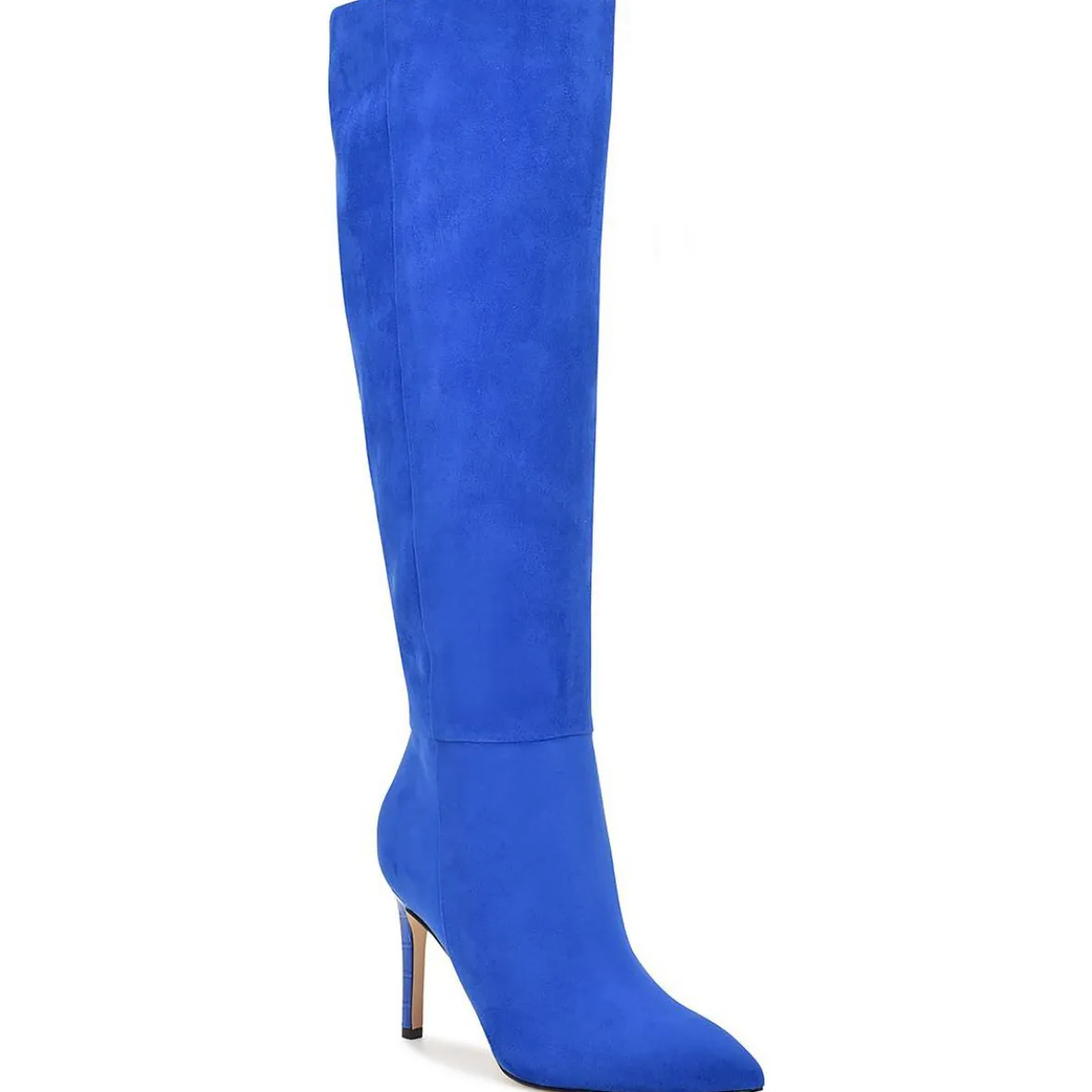 RICHY2 Faux Suede Stiletto Knee-High Boots