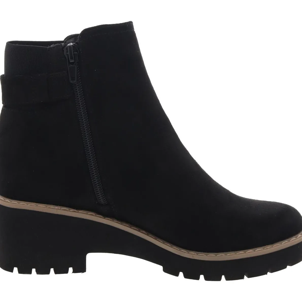 Vedaa Zip Up Lug Sole Ankle Boots