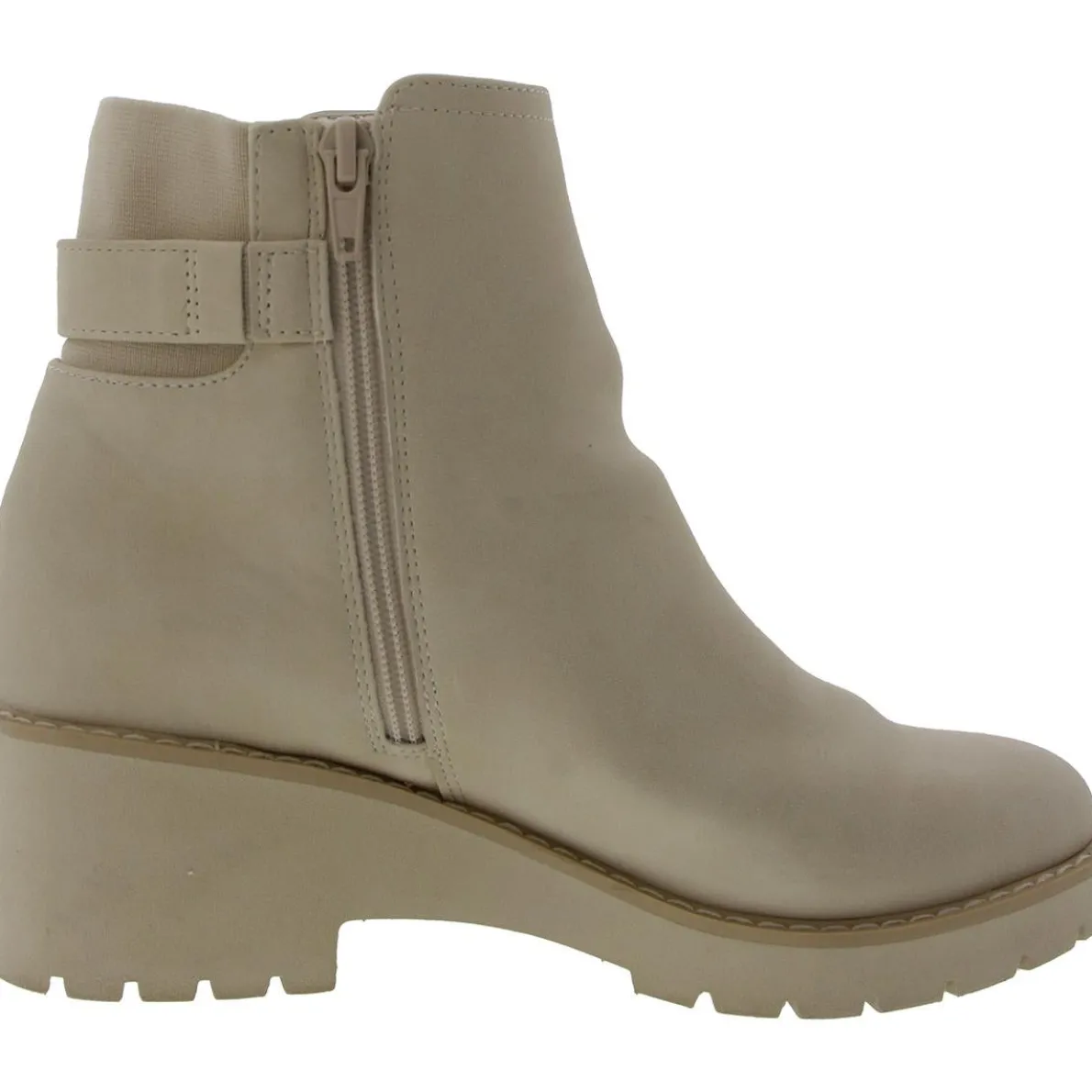 Vedaa Zip Up Lug Sole Ankle Boots