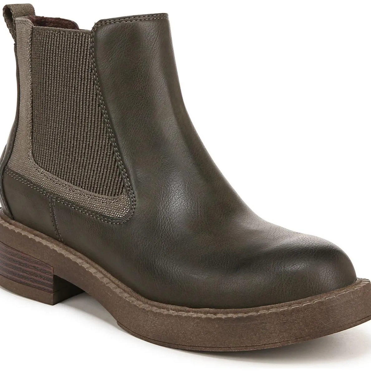 VERA Faux Leather Zipper Ankle Boots