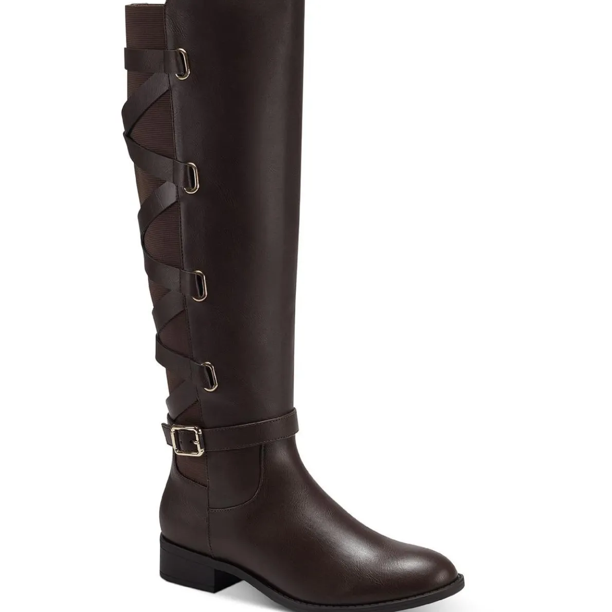 Veronika Faux Leather Tall Riding Boots