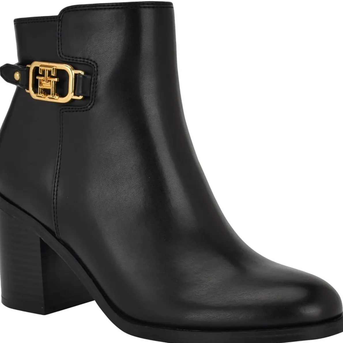 Veruki Faux Leather Zip Up Ankle Boots