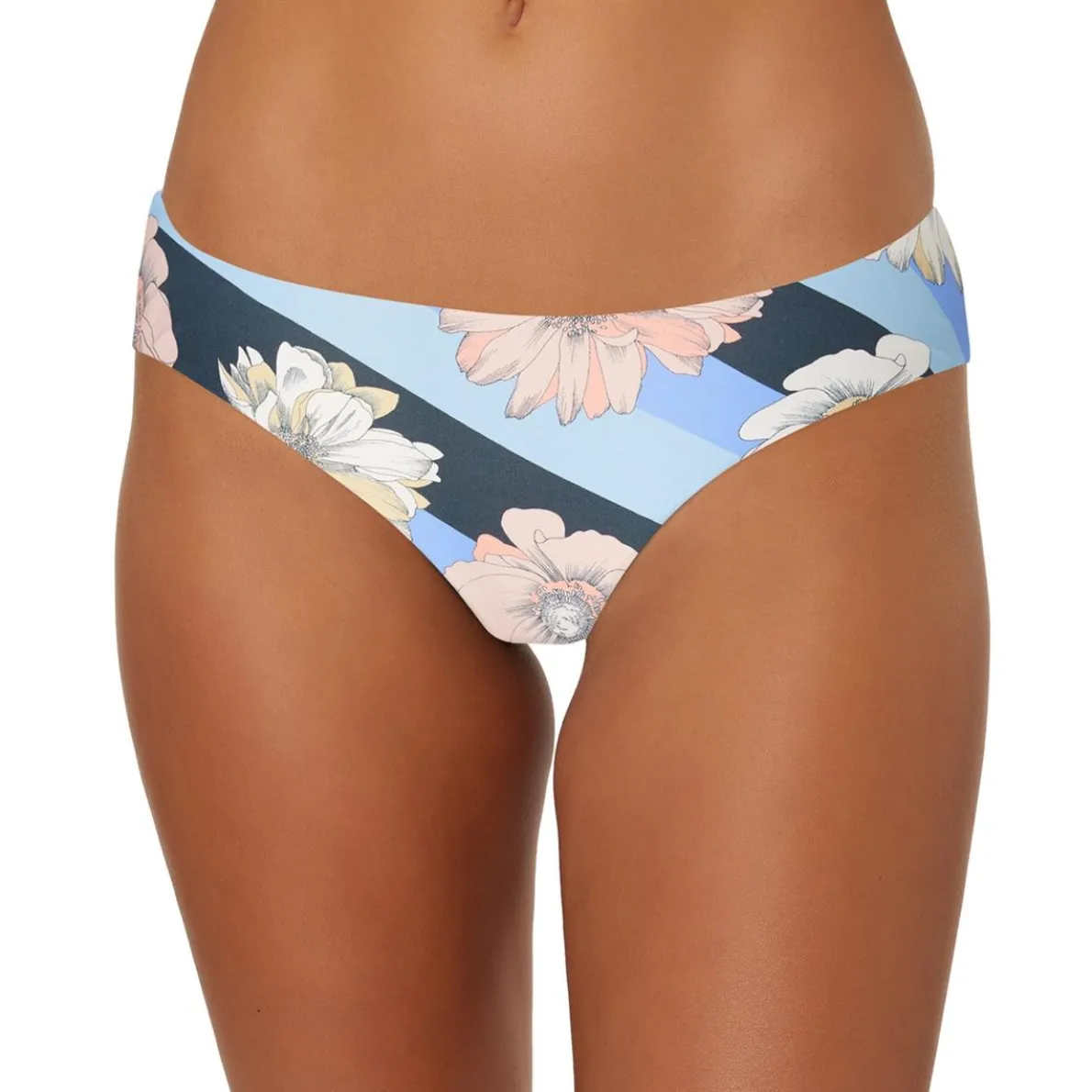 Juniors Floral Print Nylon Swim Bottom Separates