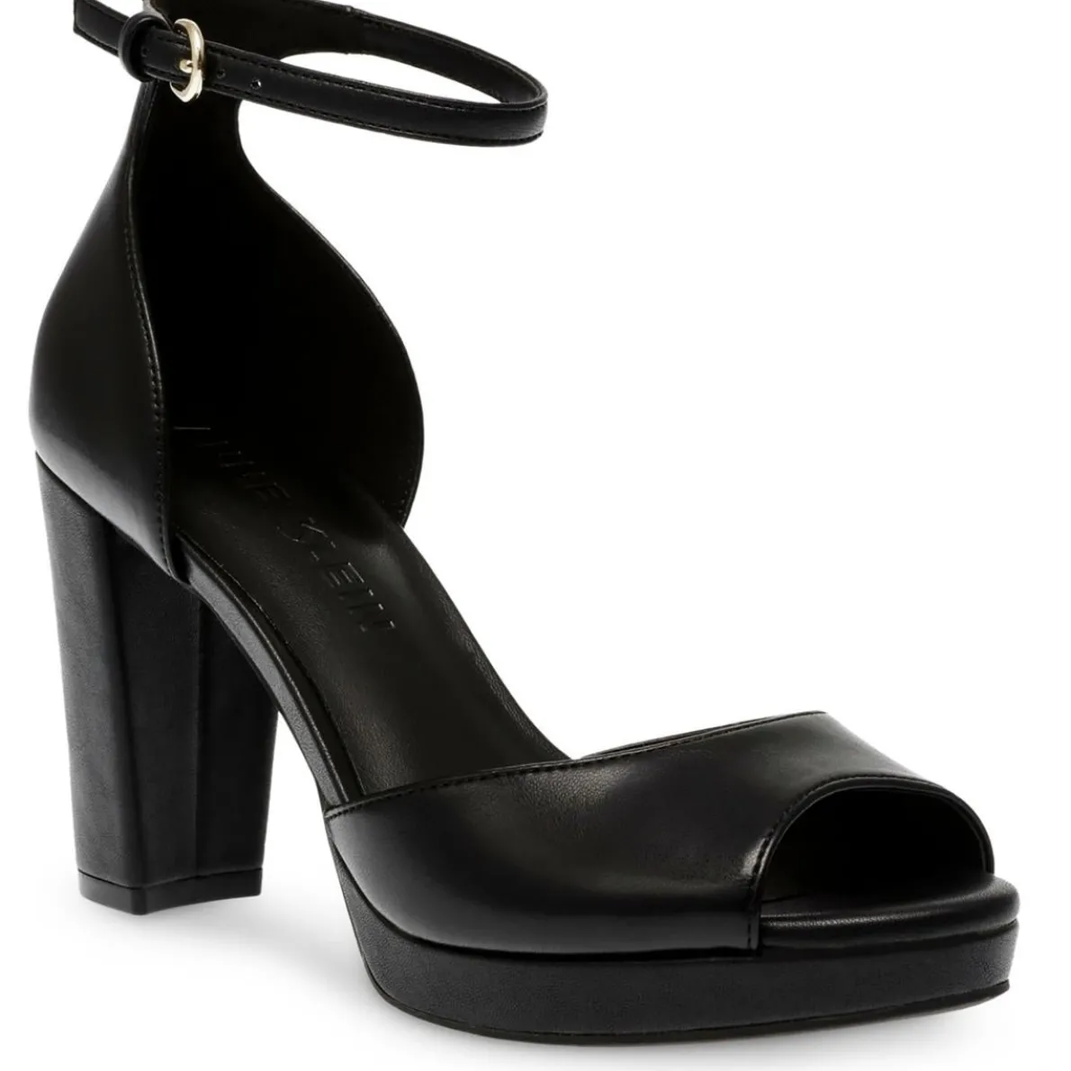 Vista-C Rhinestone Ankle Strap Block Heels