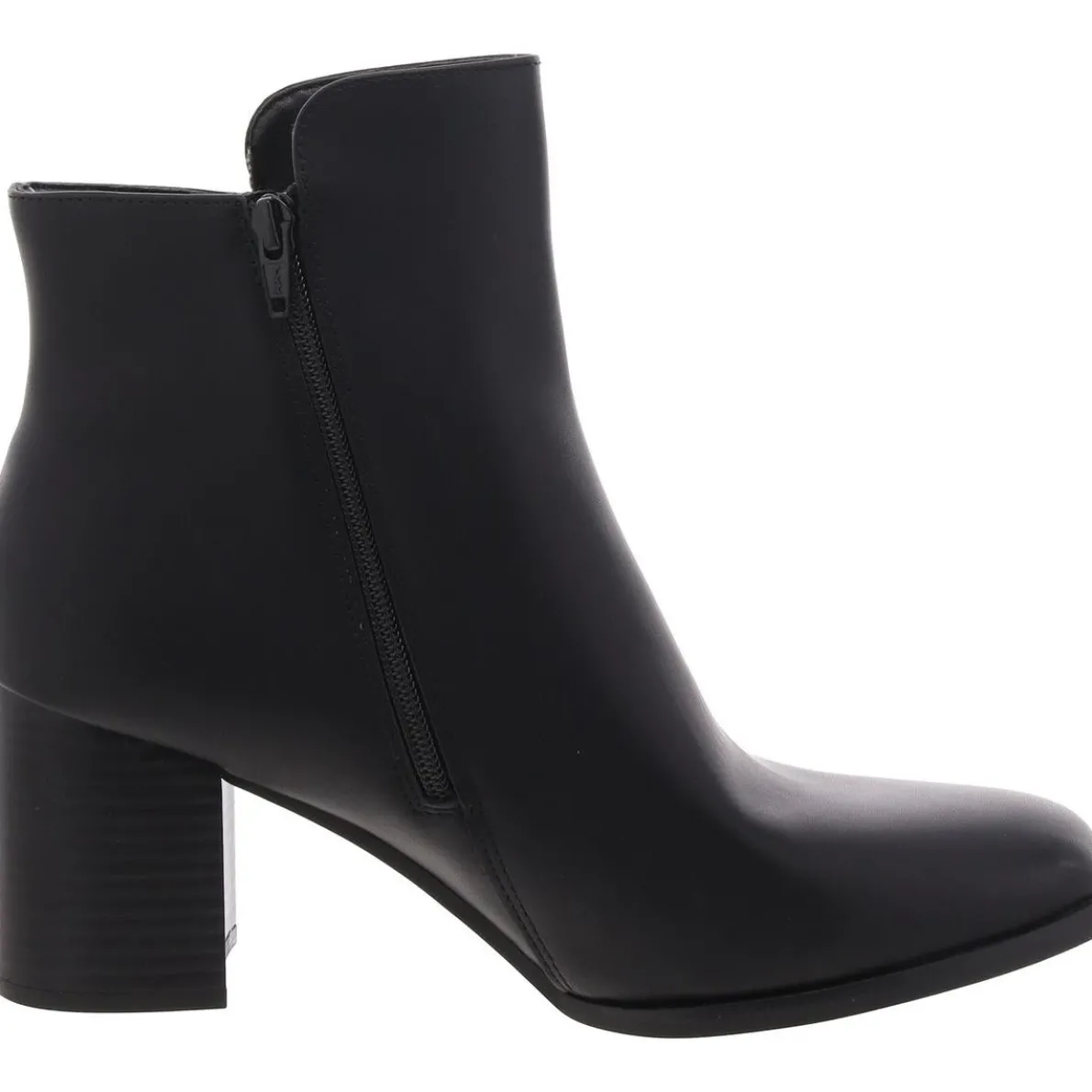 Vogued Faux Leather Ankle Booties