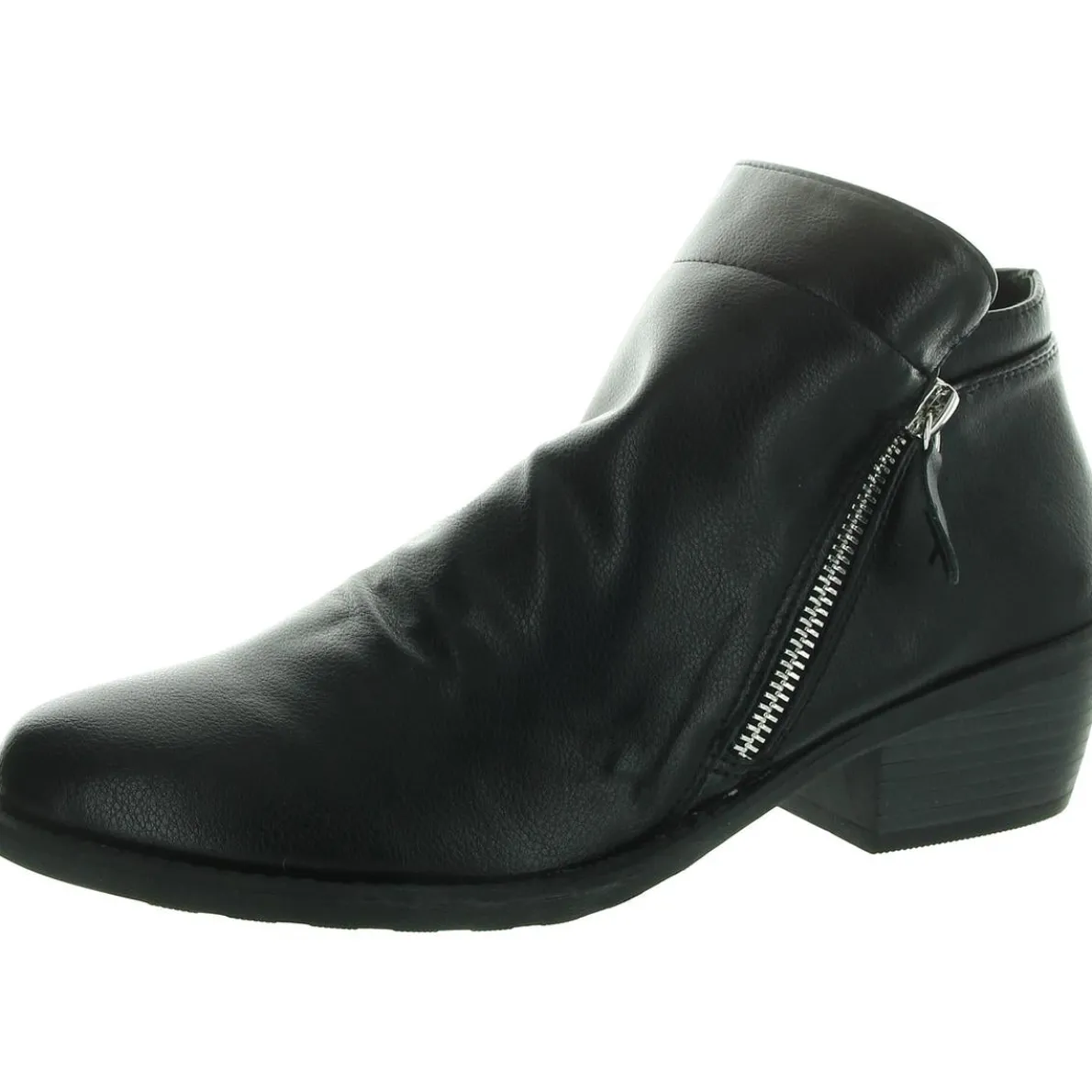 Gusto Faux Leather Ankle Booties