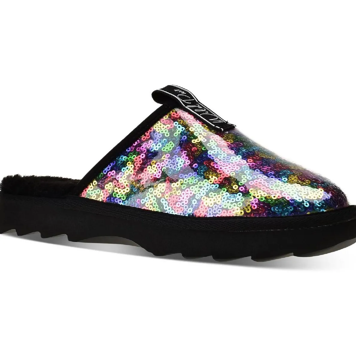 Portiaa Faux Fur Slip On Slide Slippers