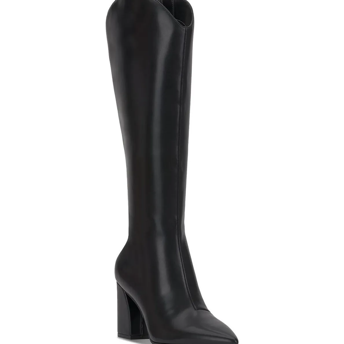 Jovie Zipper Faux Leather Knee-High Boots