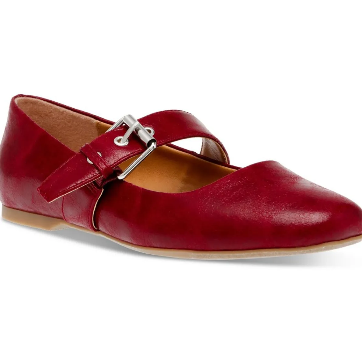 Mellie Buckle Round Toe Flat Shoes