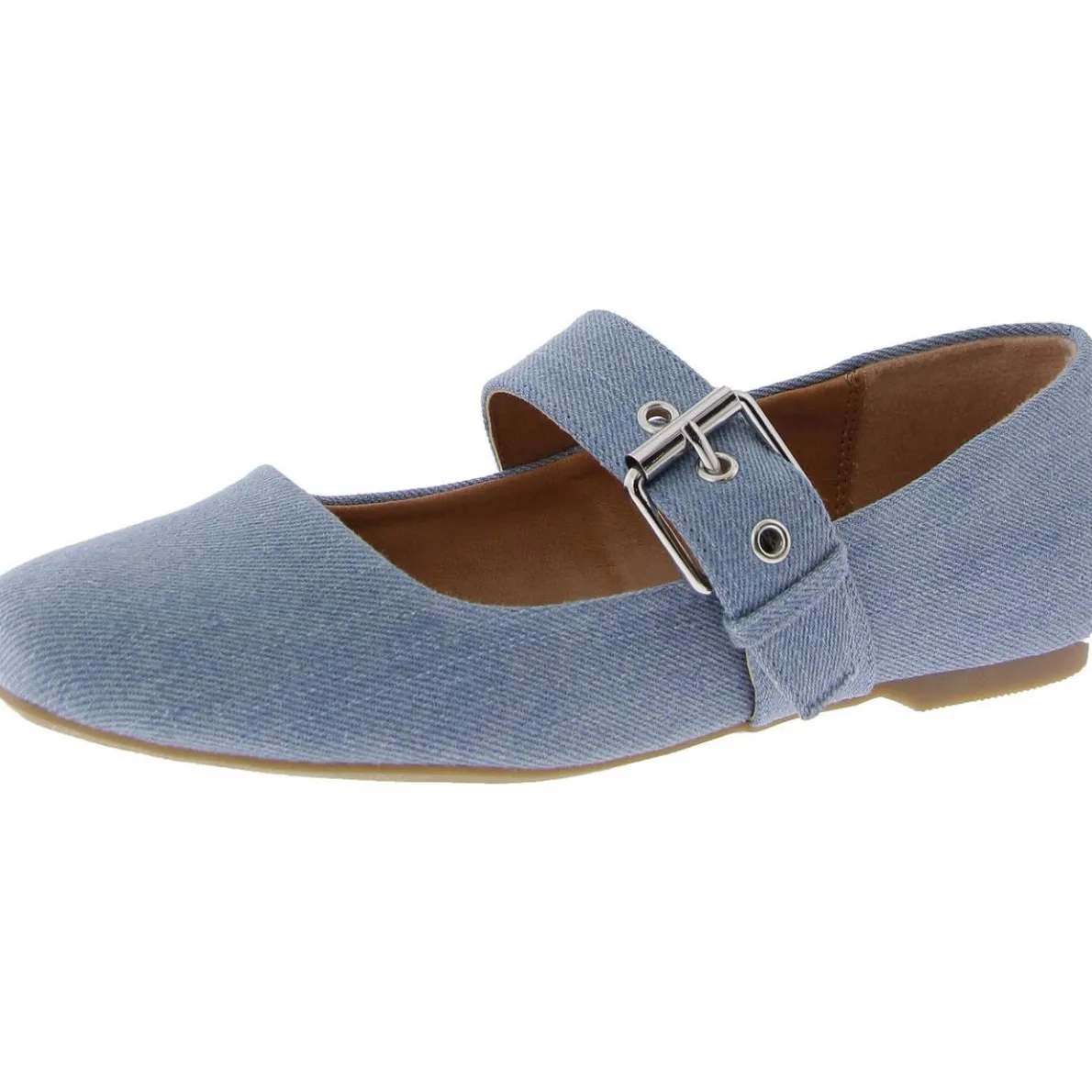 Mellie Buckle Round Toe Flat Shoes