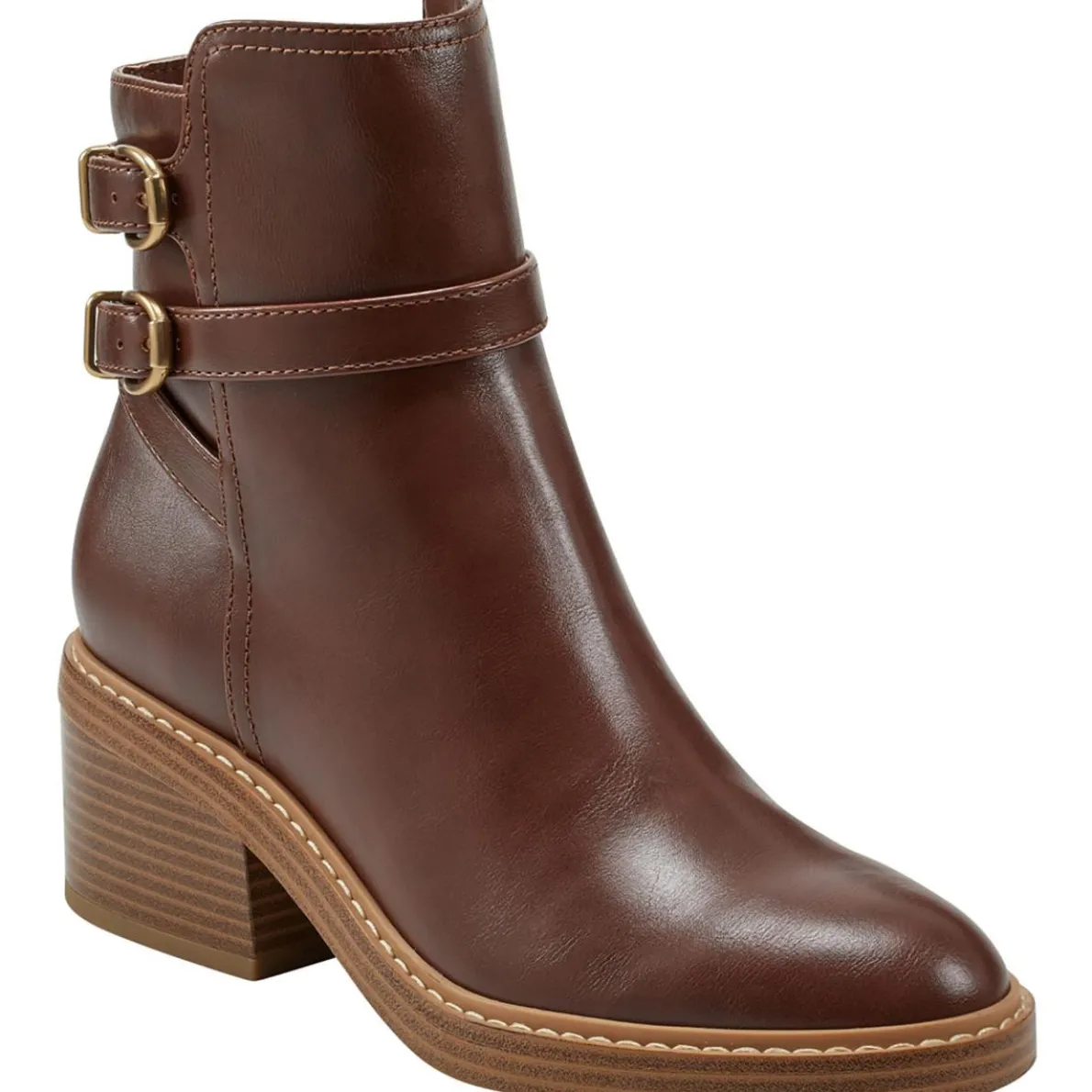 MARIETA 2 Faux Leather Zipper Ankle Boots
