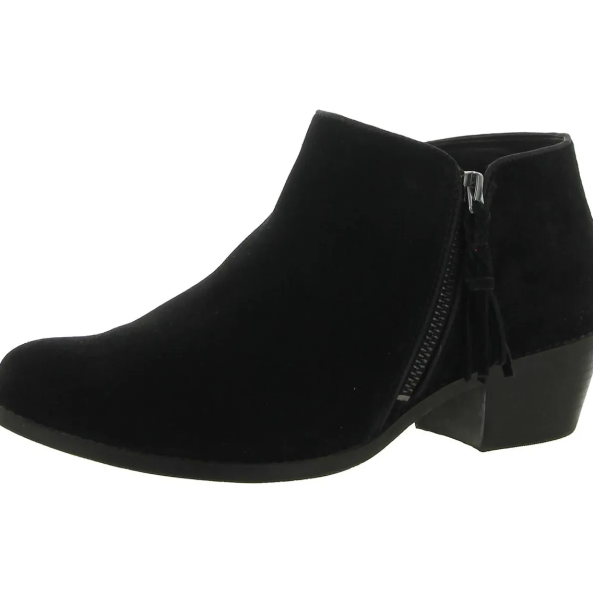 Shyanne Zipper Suede Booties