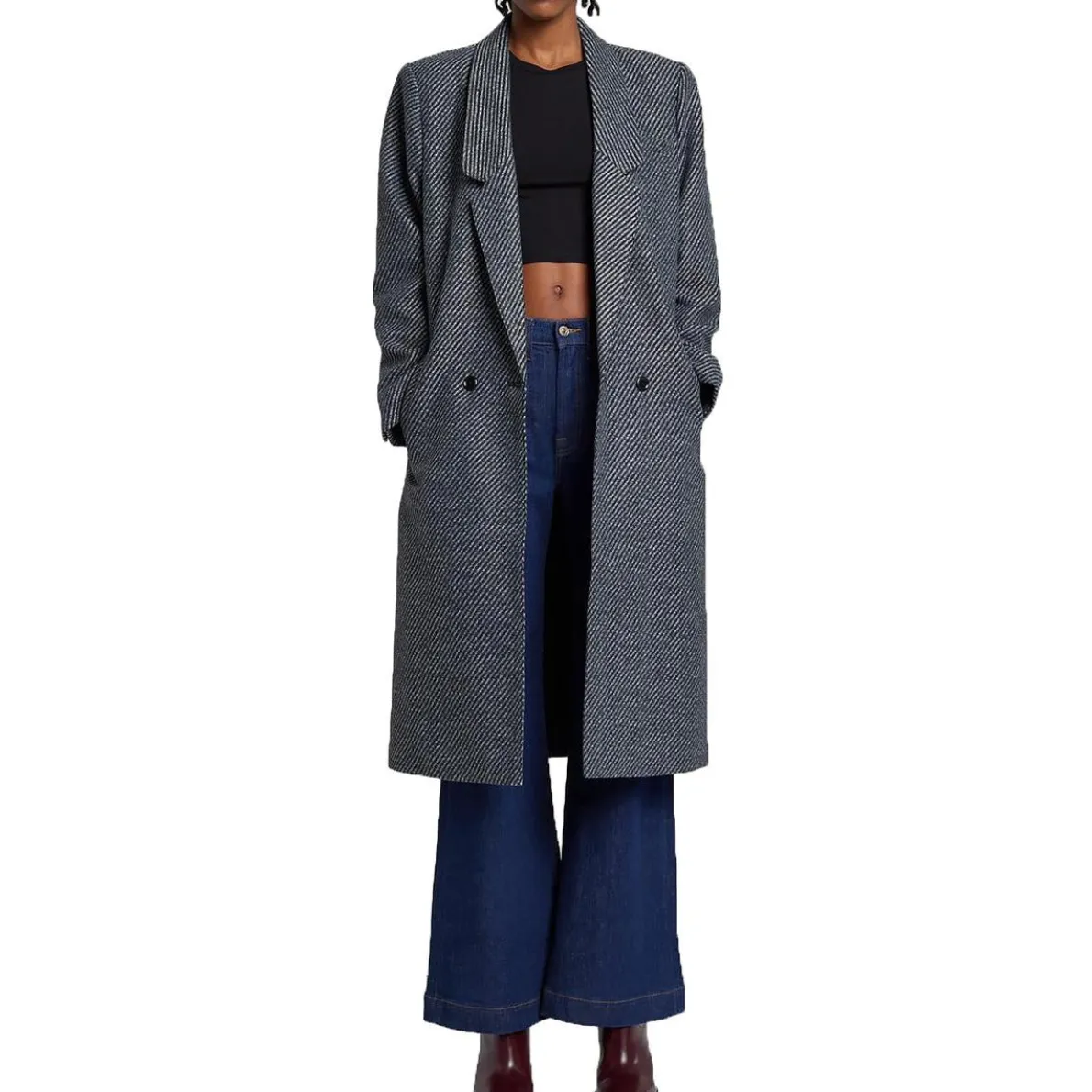 Striped Long Coat